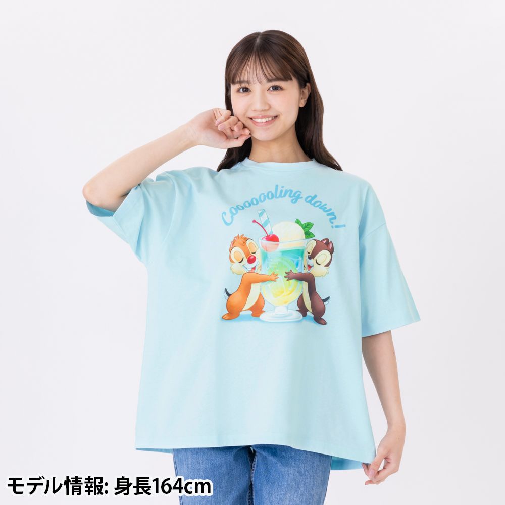 Tシャツ ビッグシルエット ユニセックスワンサイズ チップ＆デール