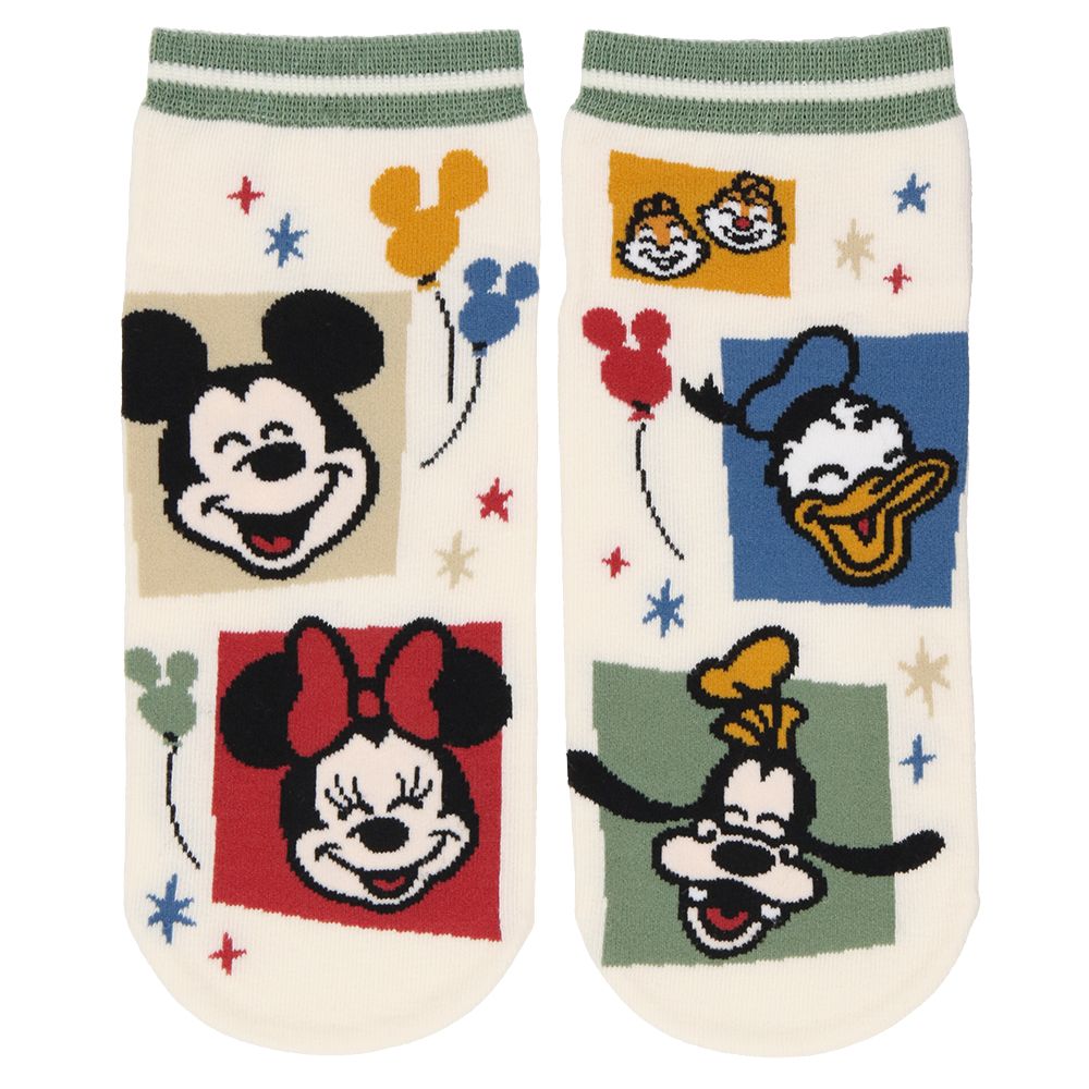 靴下2足組 22－25cm ミッキーマウスと仲間たち