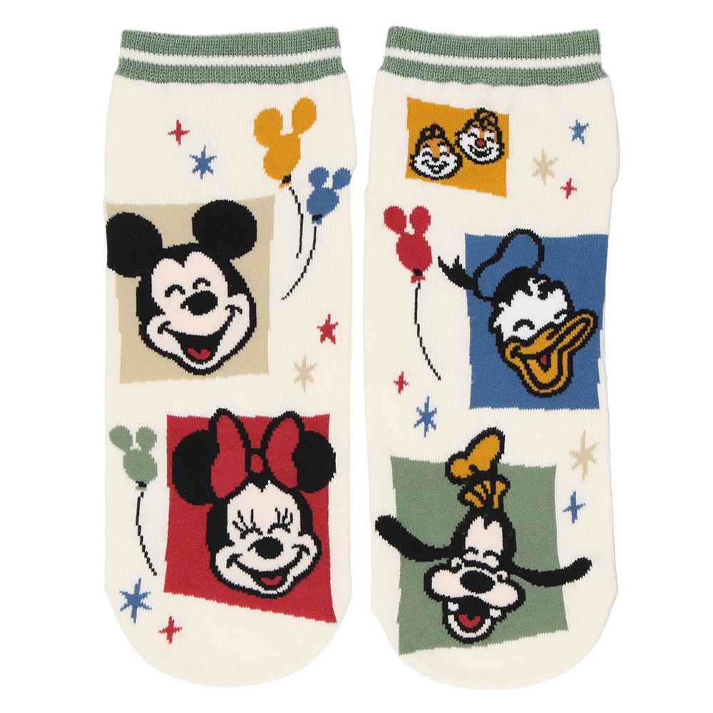 靴下2足組 25－27cm ミッキーマウスと仲間たち