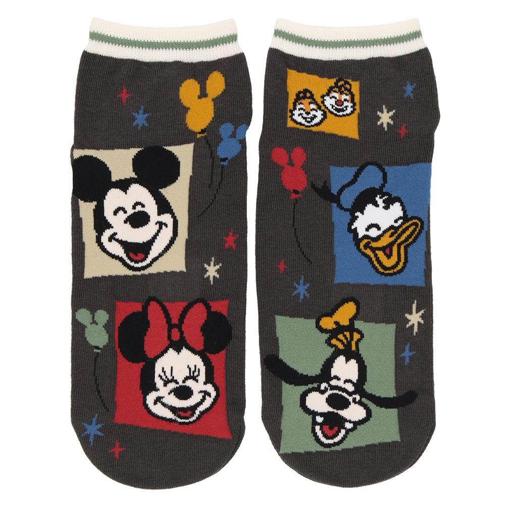 靴下2足組 25－27cm ミッキーマウスと仲間たち