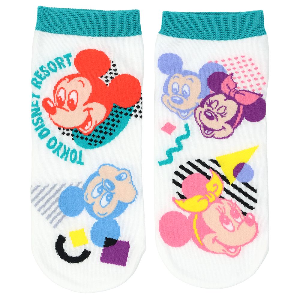 靴下2足組 22－25cm ミッキーマウスと仲間たち