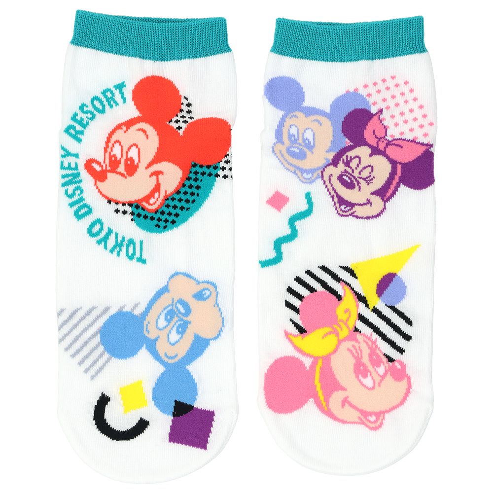 靴下2足組 25－27cm ミッキーマウスと仲間たち