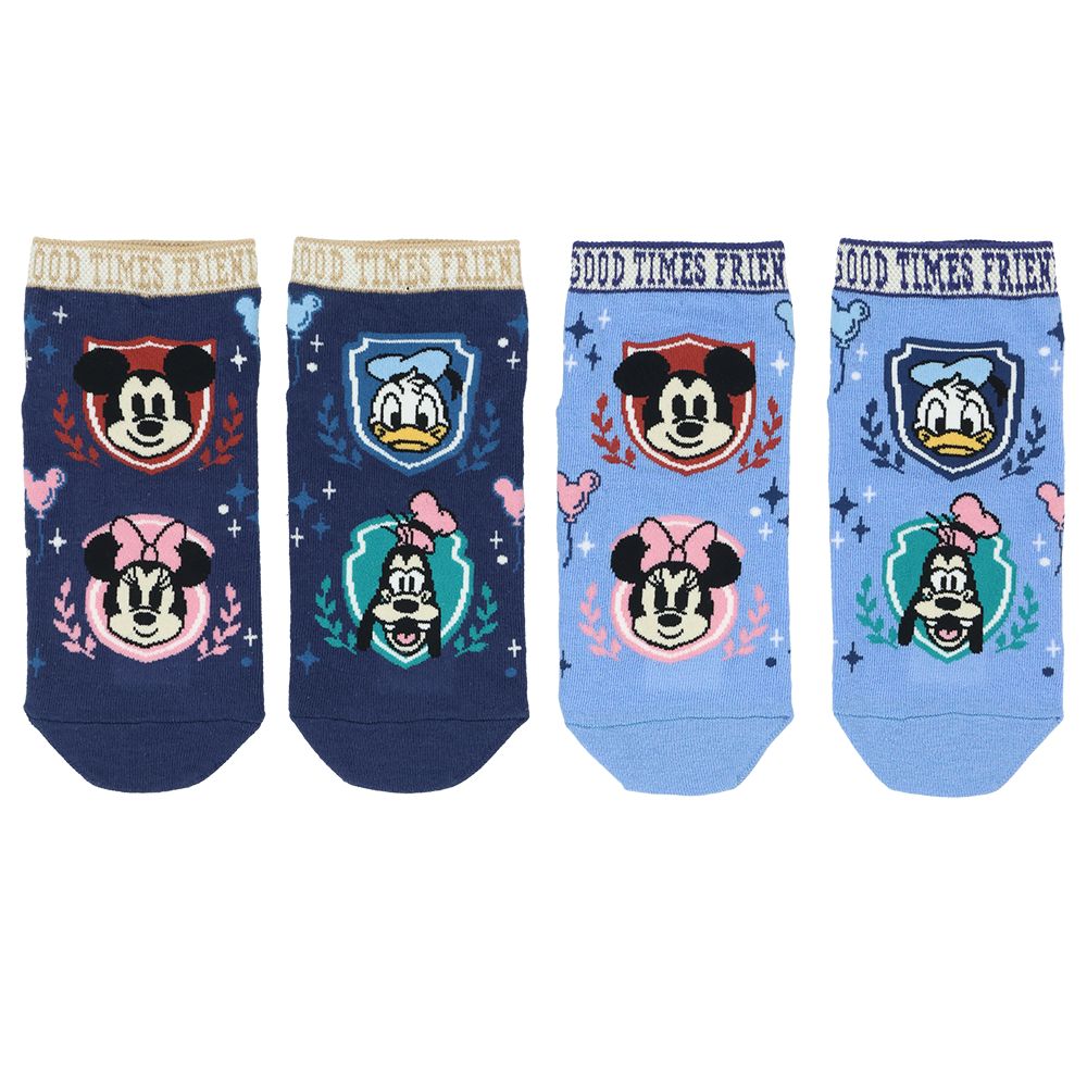 靴下2足組 19－21cm ミッキーマウスと仲間たち