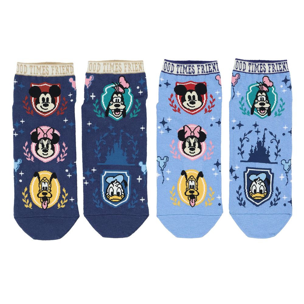靴下2足組 25－27cm ミッキーマウスと仲間たち