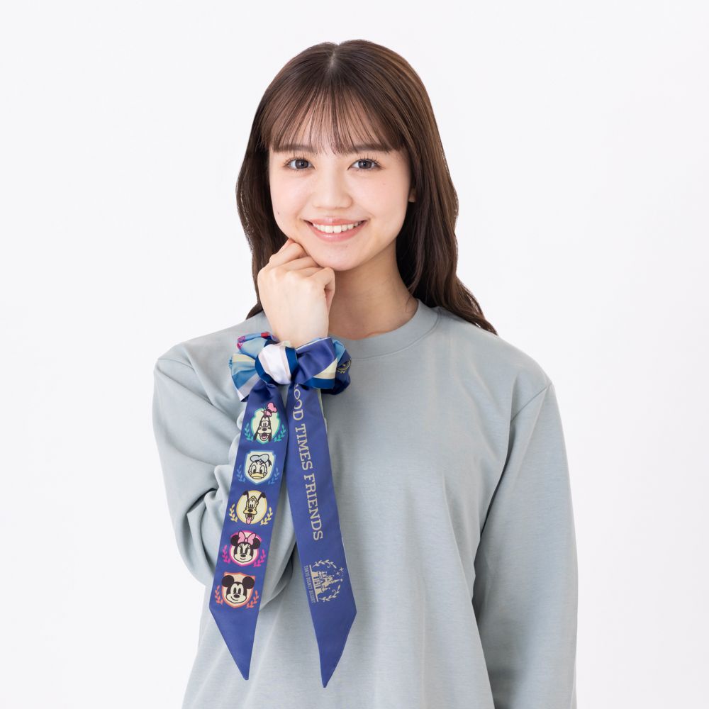 シュシュ リボン付 ミッキーマウスと仲間たち