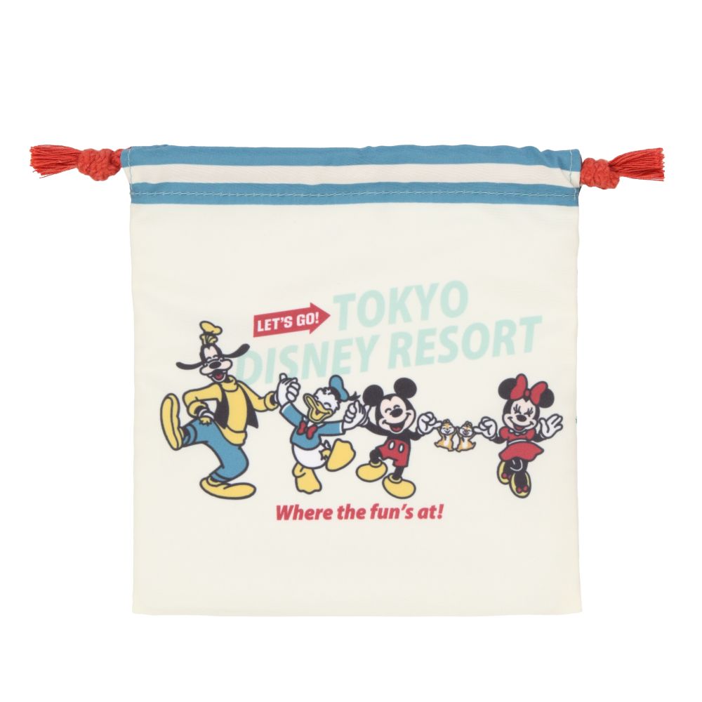 きんちゃく4枚 ミッキーマウスと仲間たち