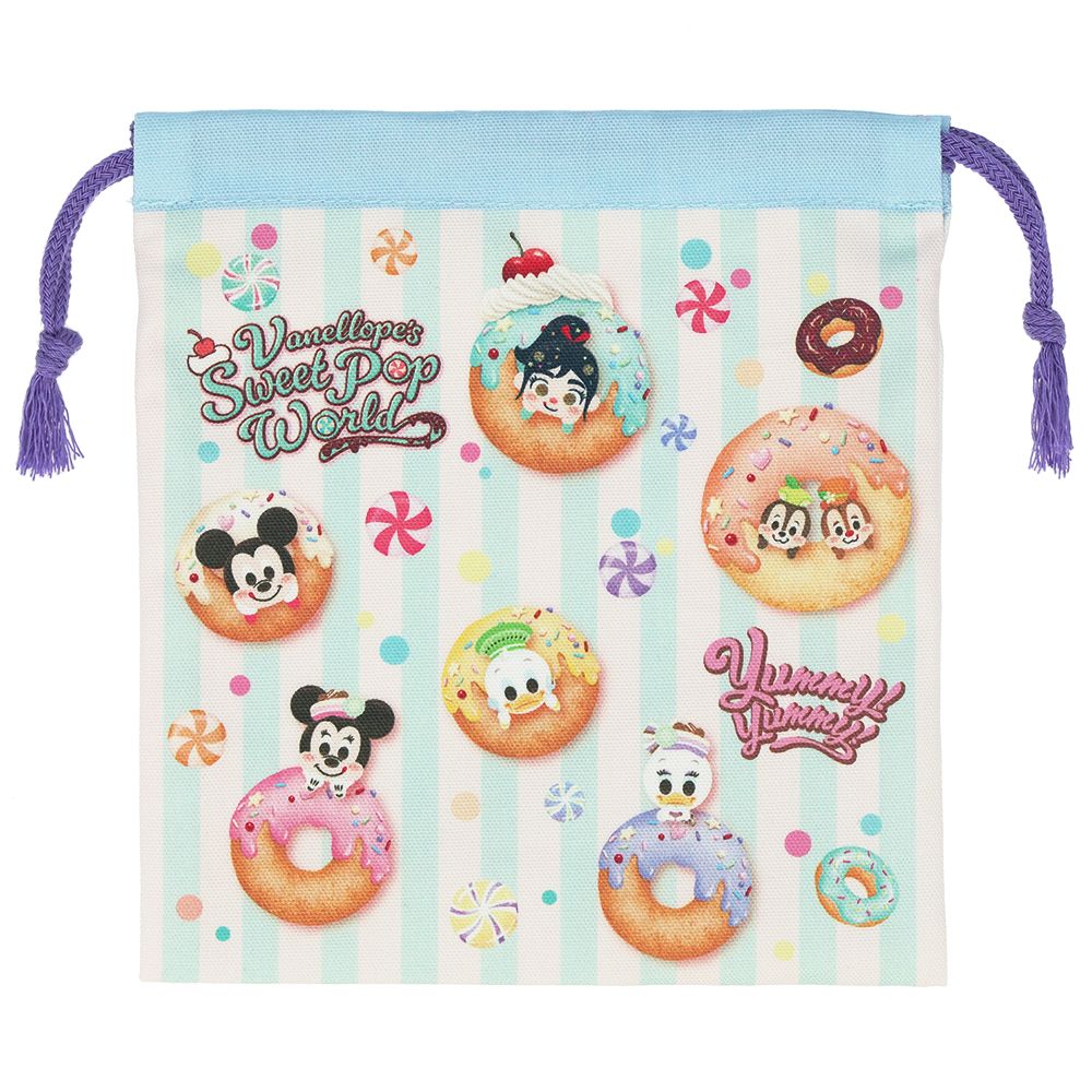 きんちゃく3枚 ミッキーマウスと仲間たち ディズニー・パルパルーザ ヴァネロペのスウィーツ・ポップ・ワールド