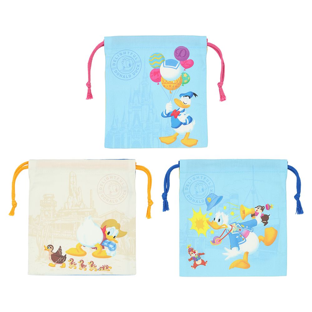 きんちゃく3枚 ドナルド