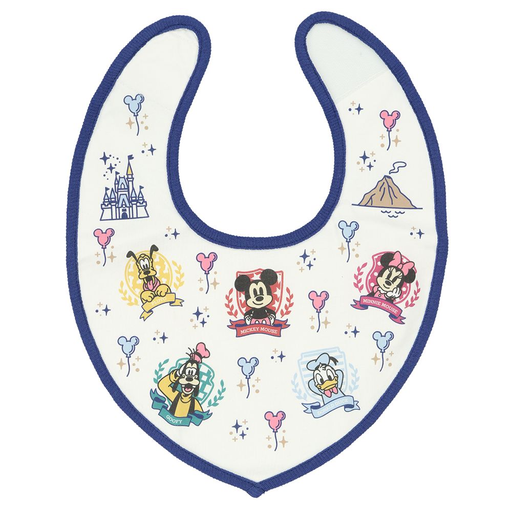 ベビースタイ2枚 ミッキーマウスと仲間たち