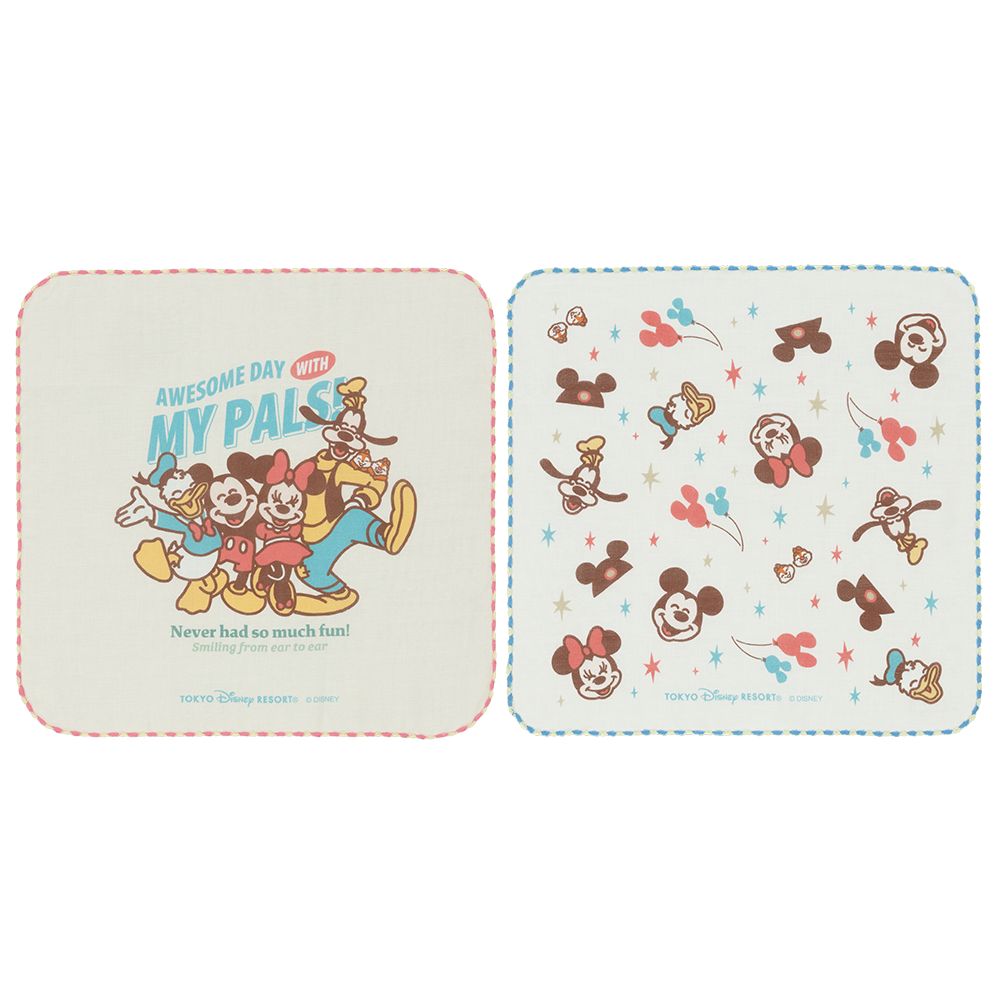 ベビーガーゼ2枚 ミッキーマウスと仲間たち
