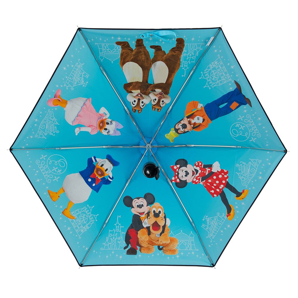 折りたたみ傘晴雨兼用 ミッキーマウスと仲間たち