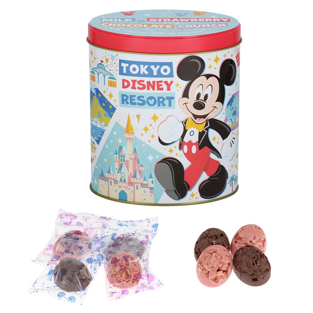 チョコレートクランチ 缶 ミッキー ミニー