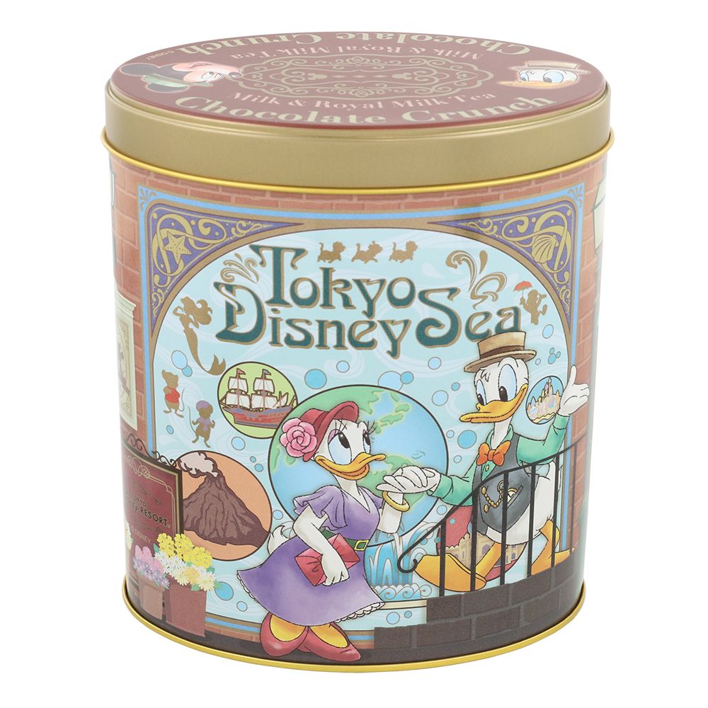 チョコレートクランチ 缶 ミッキーマウスと仲間たち