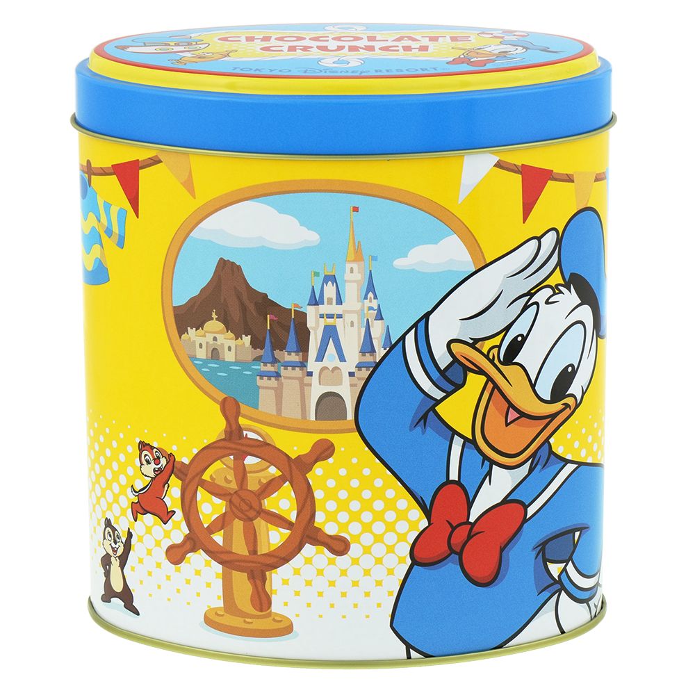 チョコレートクランチ 缶 ドナルド