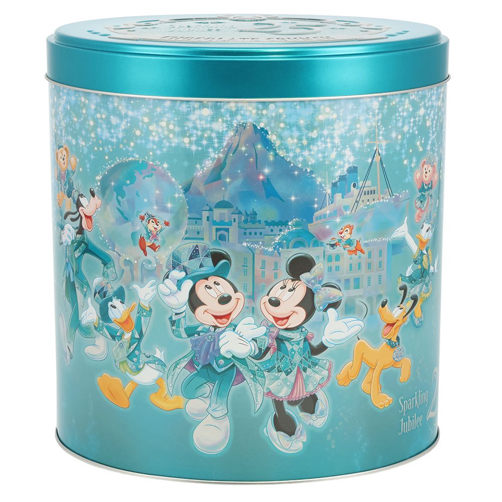 チョコレートクランチ 缶 ミッキーマウスと仲間たち 東京ディズニーシー25周年 スパークリング・ジュビリー
