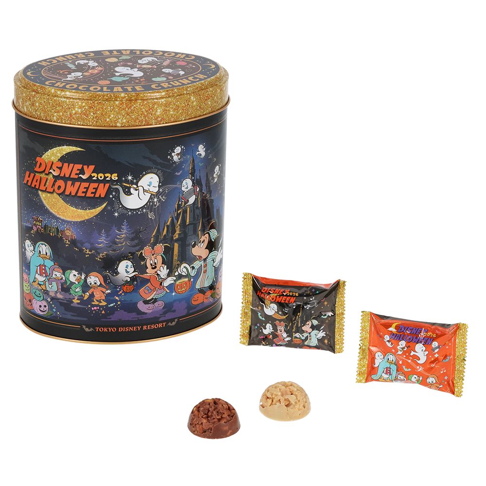 チョコレートクランチ 缶 ミッキーマウスと仲間たち ディズニー・ハロウィーン
