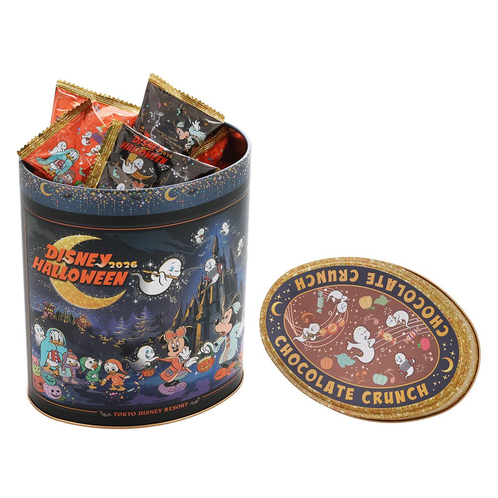 チョコレートクランチ 缶 ミッキーマウスと仲間たち ディズニー・ハロウィーン