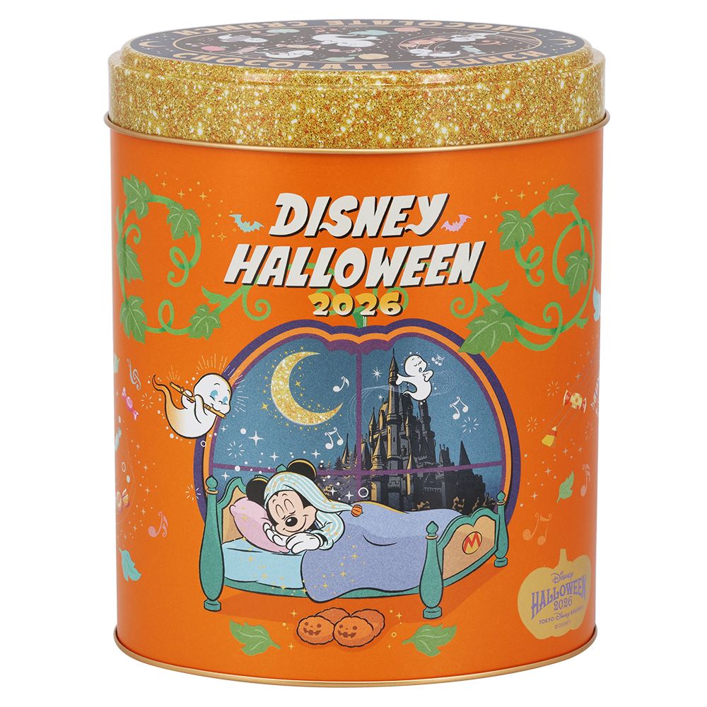 チョコレートクランチ 缶 ミッキーマウスと仲間たち ディズニー・ハロウィーン