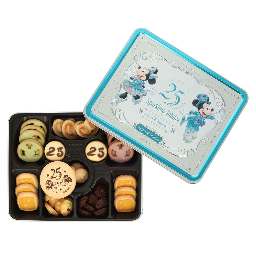 アソーテッド・クッキー 缶 ミッキー ミニー 東京ディズニーシー25周年 スパークリング・ジュビリー