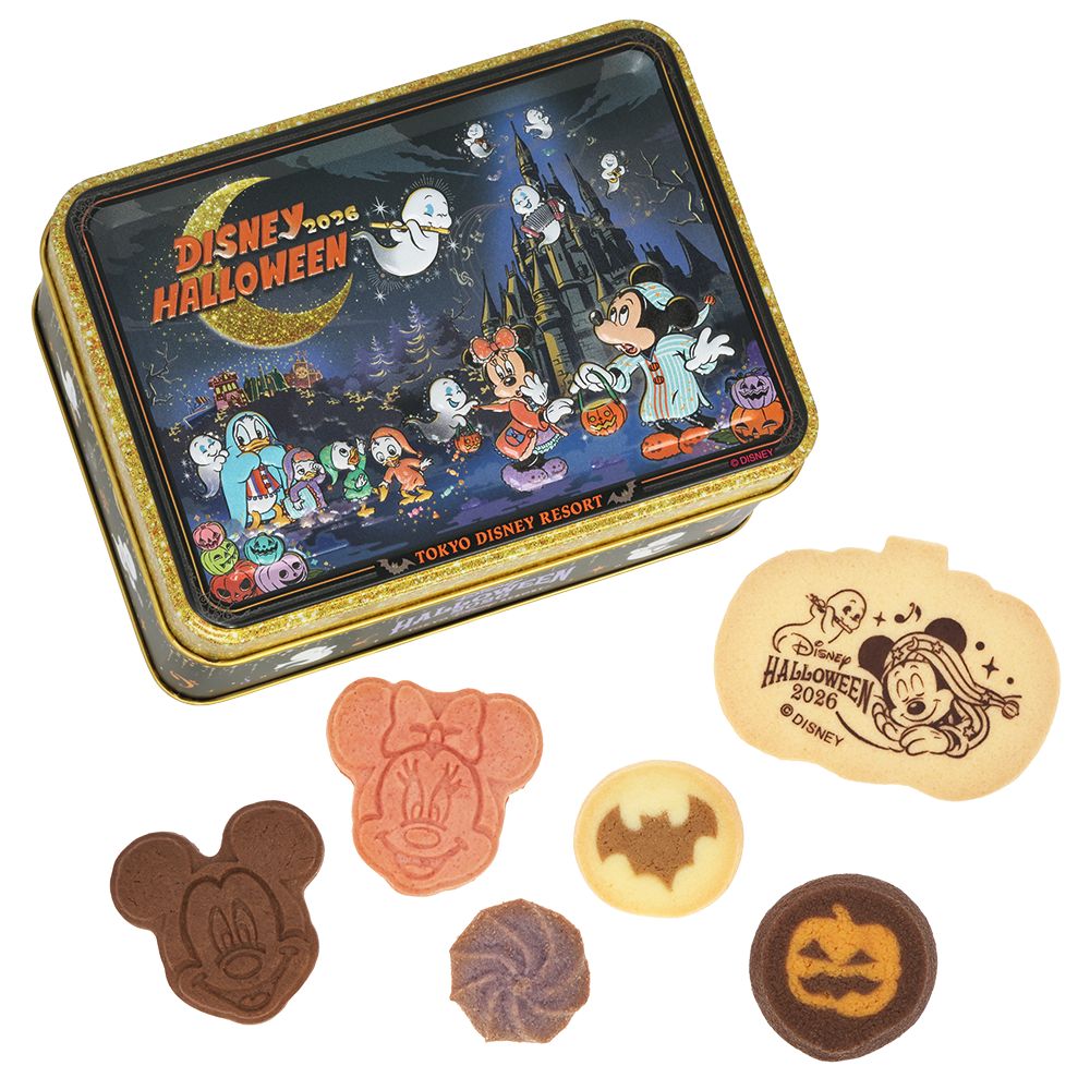 アソーテッド・クッキー 缶 ミッキーマウスと仲間たち ディズニー・ハロウィーン