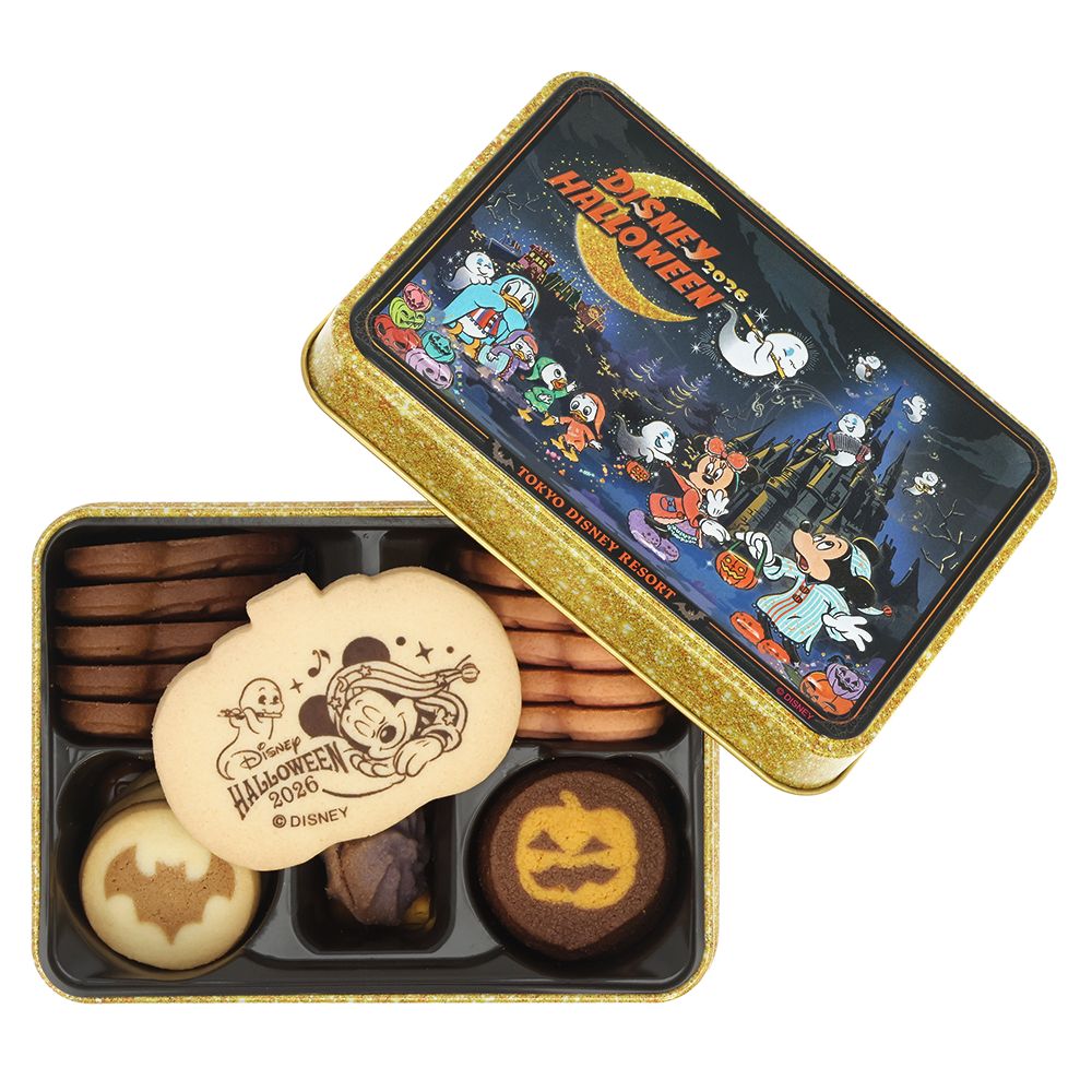 アソーテッド・クッキー 缶 ミッキーマウスと仲間たち ディズニー・ハロウィーン