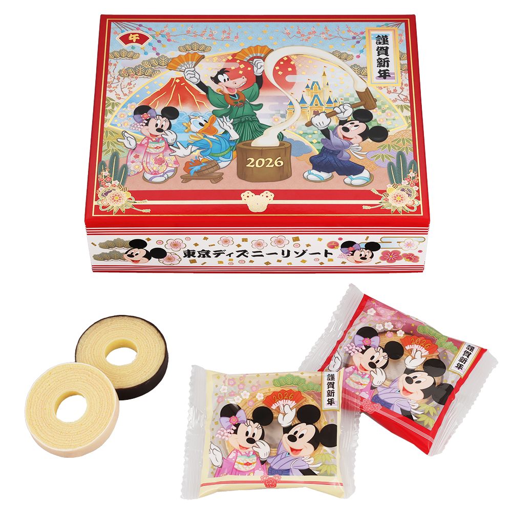 バウムクーヘン 紙箱 ミッキーマウスと仲間たち