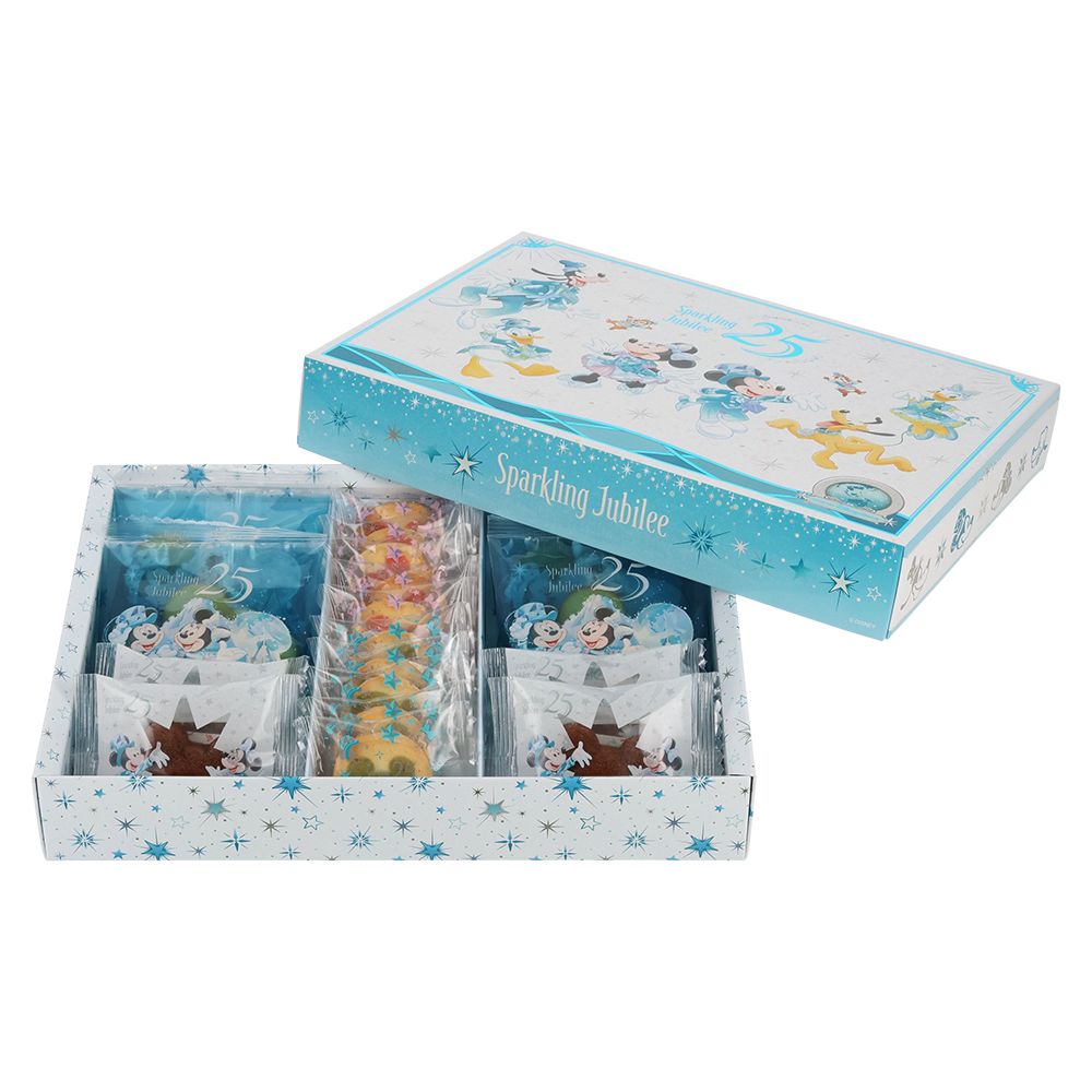 アソーテッド・スウィーツ 紙箱 ミッキーマウスと仲間たち 東京ディズニーシー25周年 スパークリング・ジュビリー