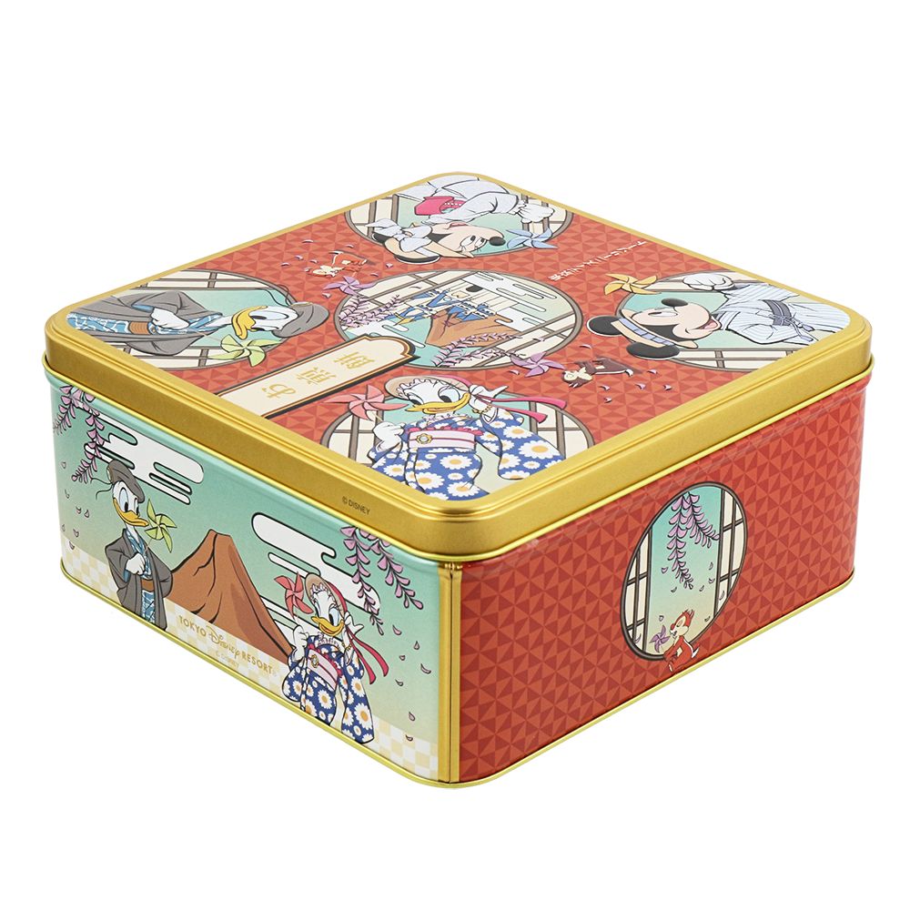 おせんべい 缶 ミッキーマウスと仲間たち