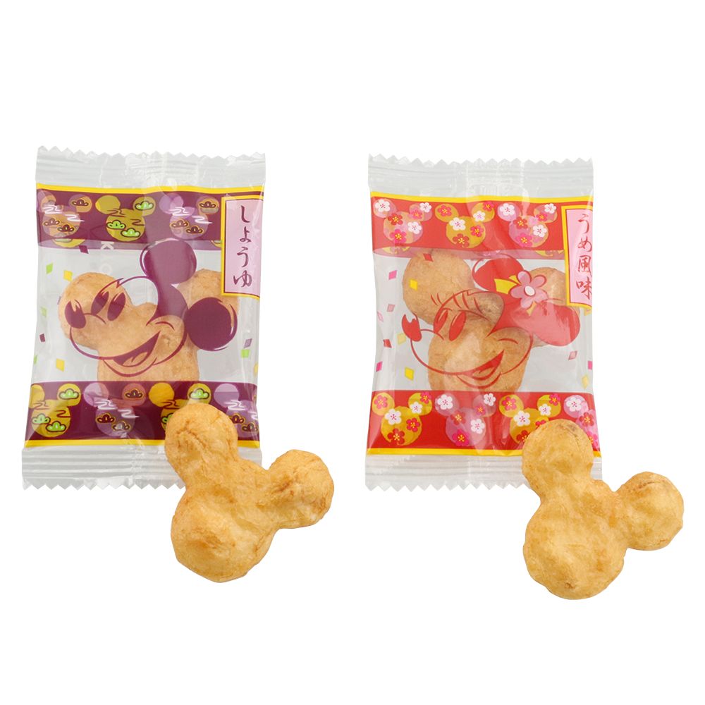 おせんべい布貼箱 ミッキー ミニー