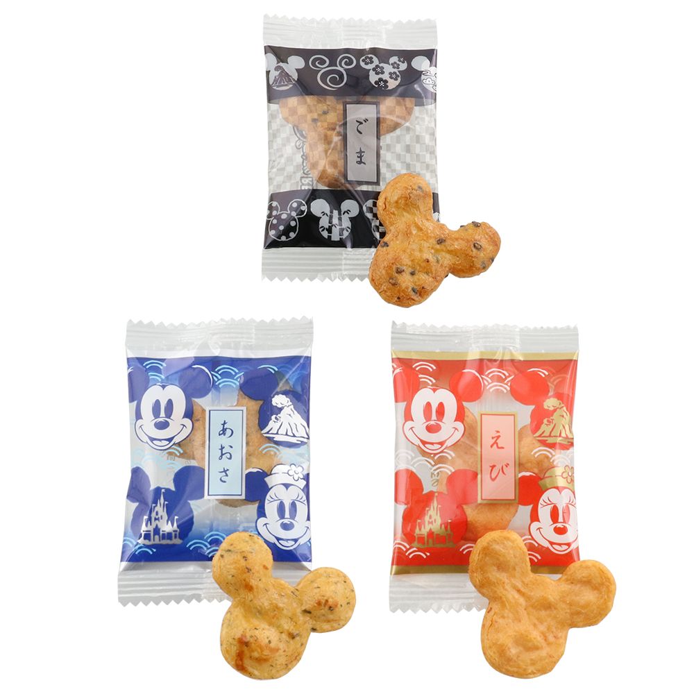 おせんべい布貼箱 ミッキー ミニー