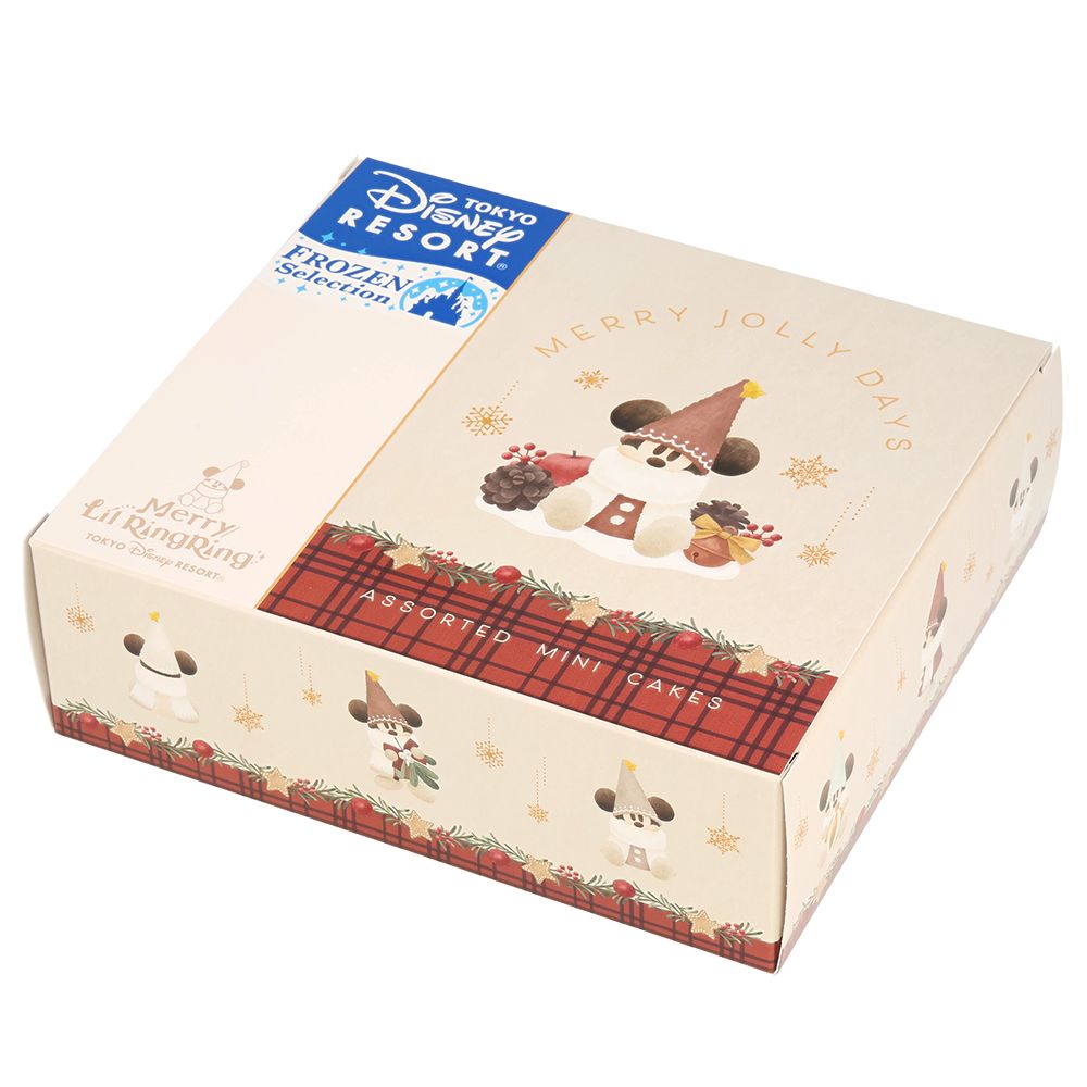 アソーテッド・ミニケーキ 紙箱 ディズニー・クリスマス