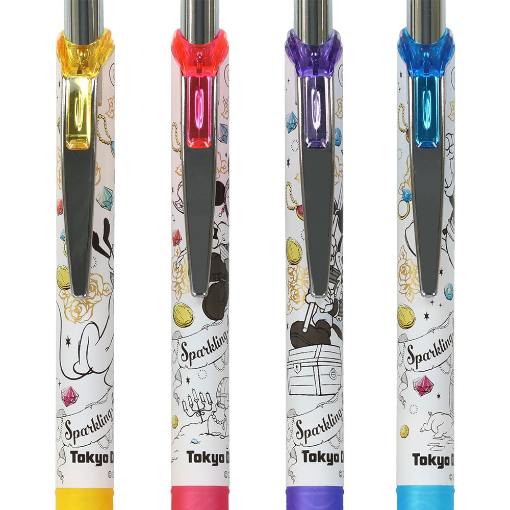 ボールペン〈エナージェル〉黒4本 ミッキーマウスと仲間たち