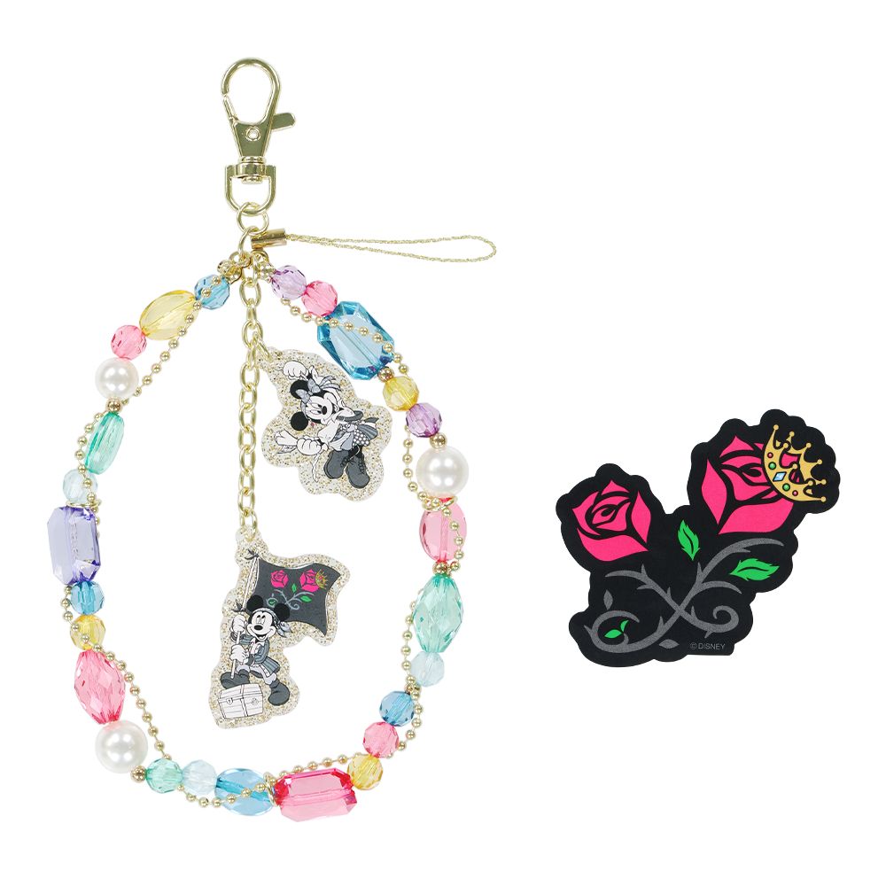 ストラップ ステッカー付 ミッキー ミニー