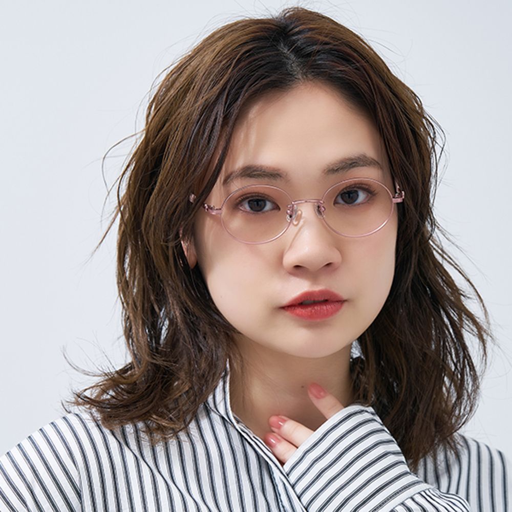 Zoff MICKEY&MINNIE ミニーマウス ラウンド型 メガネ くすみパステルカラー フリーサイズ ZC242002_22F1