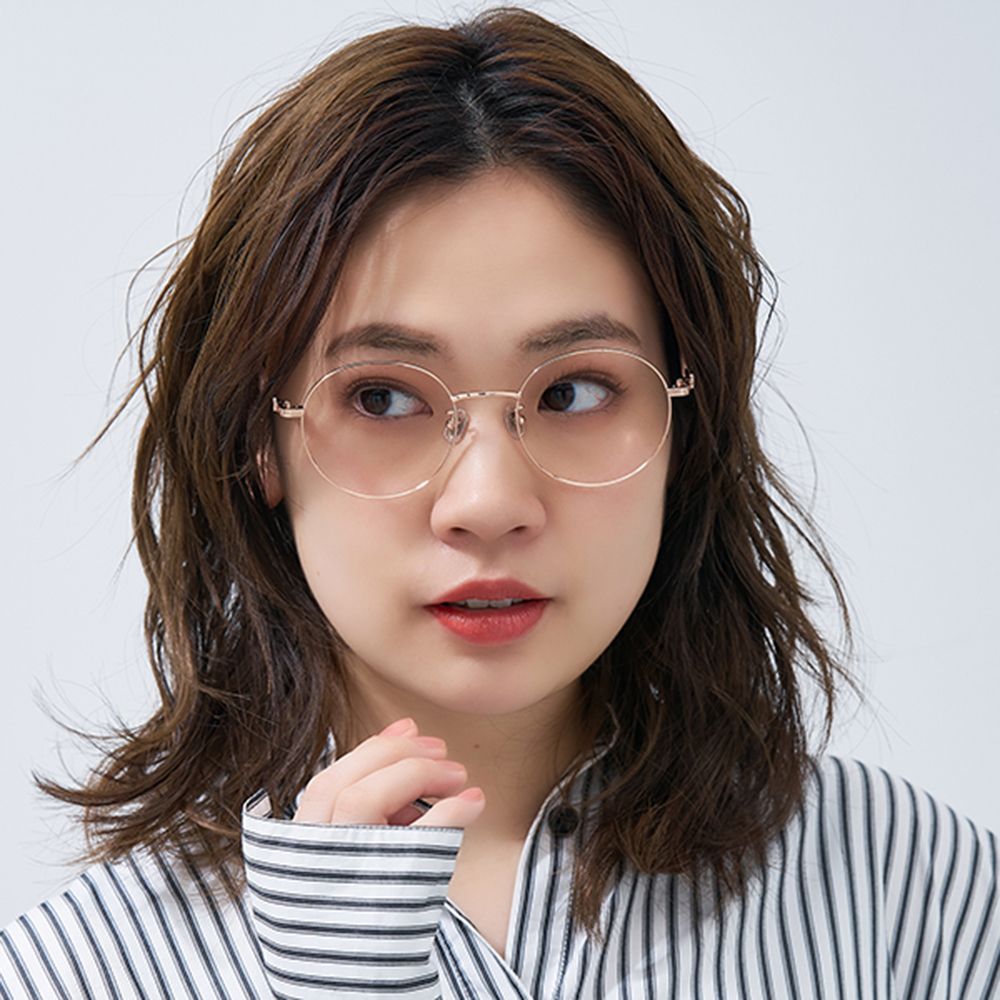 Zoff MICKEY&MINNIE ミニーマウス ボストン型 メガネ くすみパステルカラー フリーサイズ ZC242005_21E1