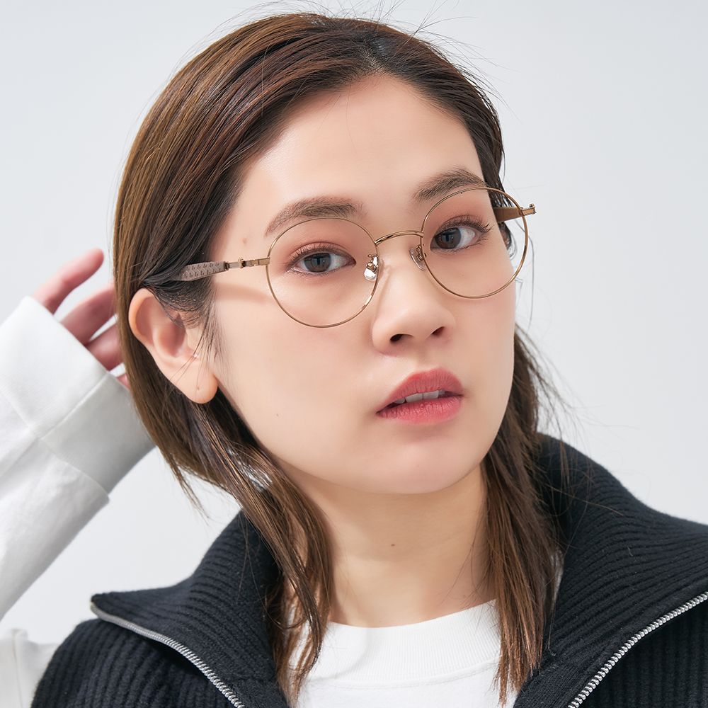 Zoff MICKEY&MINNIE ミニーマウス ボストン型 メガネ くすみパステルカラー フリーサイズ ZC242005_42E1