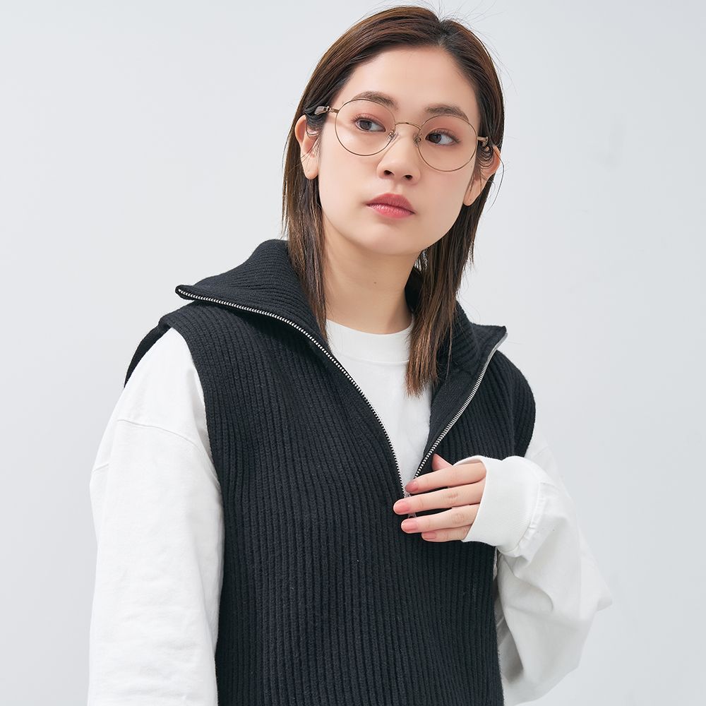 Zoff MICKEY&MINNIE ミニーマウス ボストン型 メガネ くすみパステルカラー フリーサイズ ZC242005_42E1