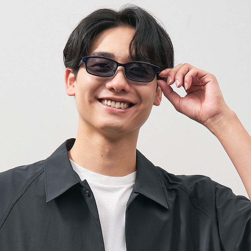 Zoff MARVEL スパイダーマン スクエア型 2way 偏光サングラス メガネ （ネイビー） マーベル フリーサイズ ZY242G05_72F1