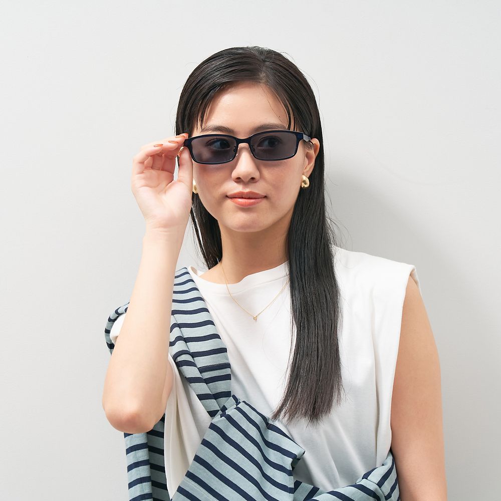 Zoff MARVEL スパイダーマン スクエア型 2way 偏光サングラス メガネ （ネイビー） マーベル フリーサイズ ZY242G05_72F1