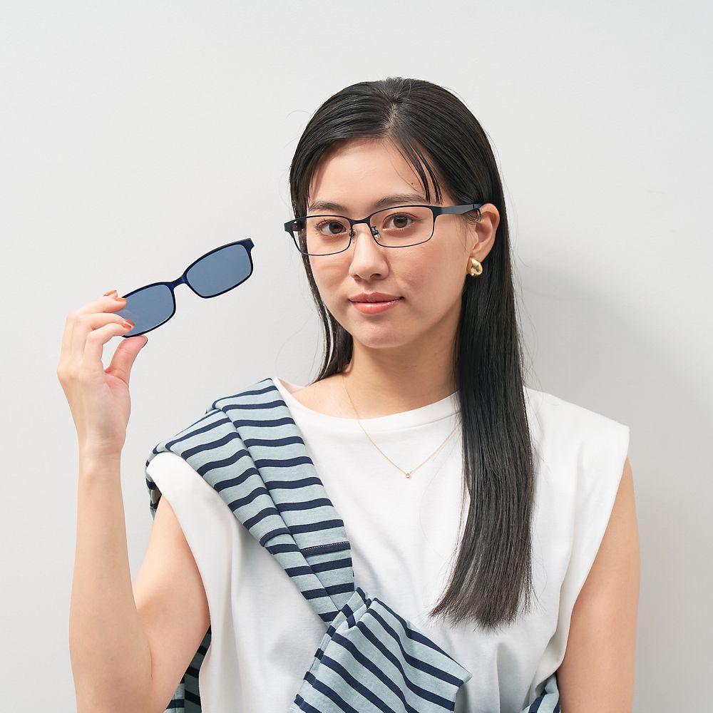 Zoff MARVEL スパイダーマン スクエア型 2way 偏光サングラス メガネ （ネイビー） マーベル フリーサイズ ZY242G05_72F1