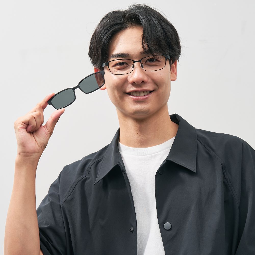 【WEB限定品】Zoff MARVEL ヴェノム スクエア型 2way 偏光サングラス メガネ （ブラック） マーベル フリーサイズ ZY242G06_14F1