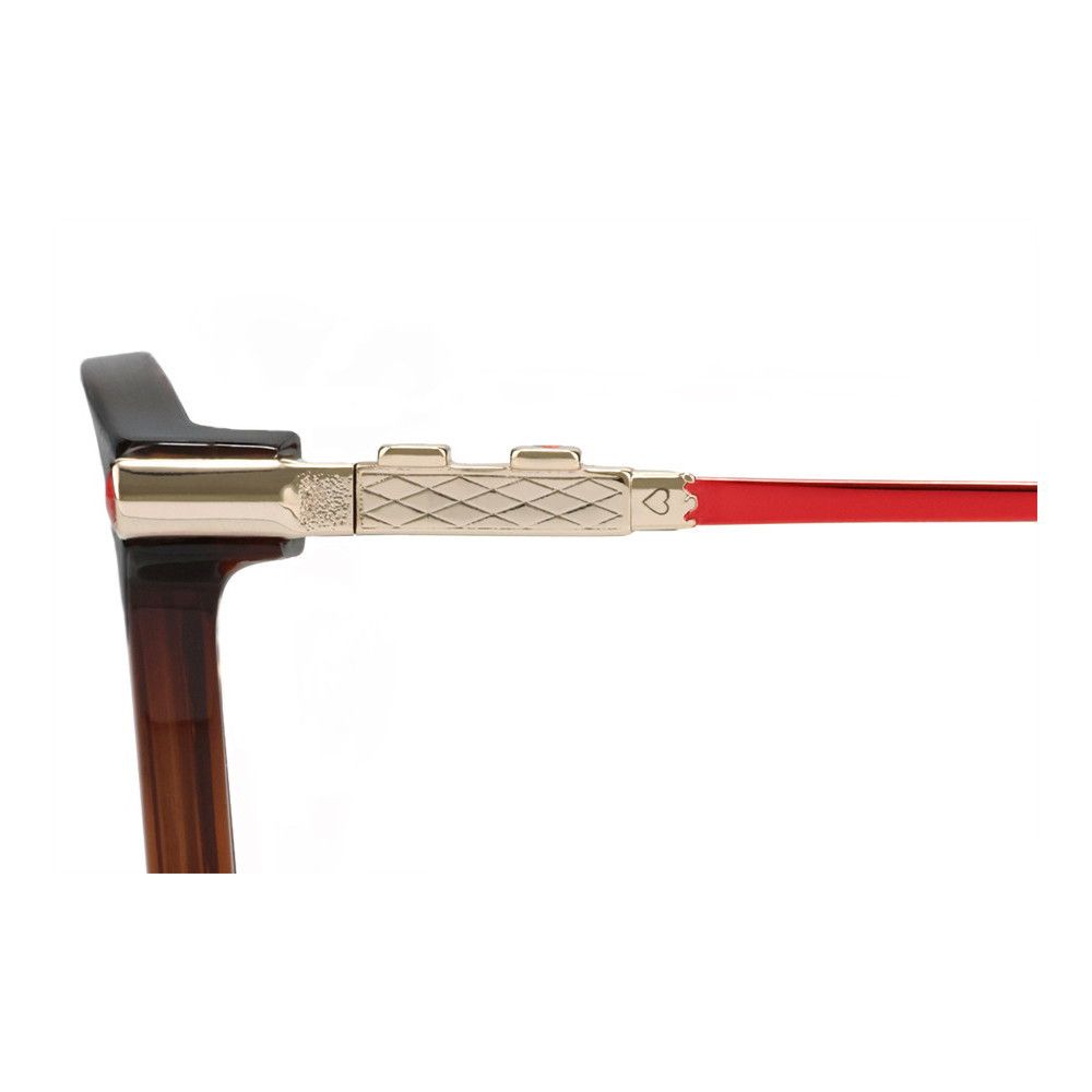 Zoff ディズニー ツイステッドワンダーランド （ハーツラビュル寮モデル） ウェリントン型 メガネ フリーサイズ ZO241007_44A1