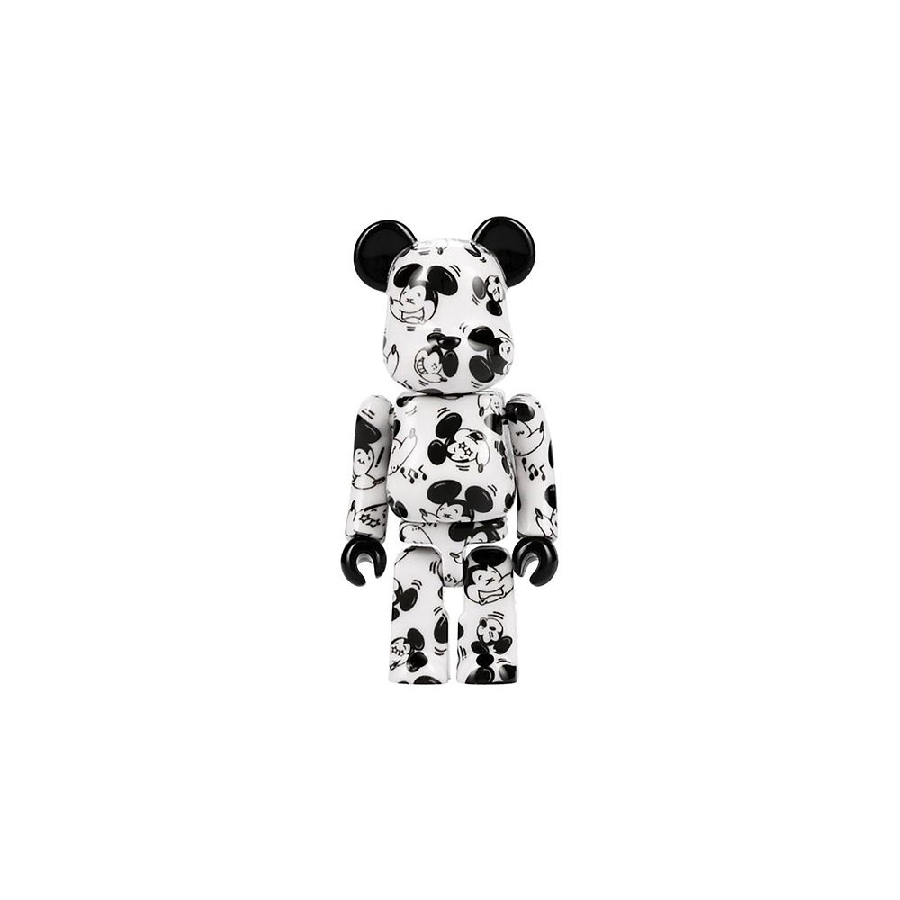 【数量限定】Zoff ミッキーマウス BE@RBRICK ウェリントン型 サングラス (オリジナルフィギュアセット) フリーサイズ UVカット 紫外線対策 ベアブリック ZA251G04_14E1