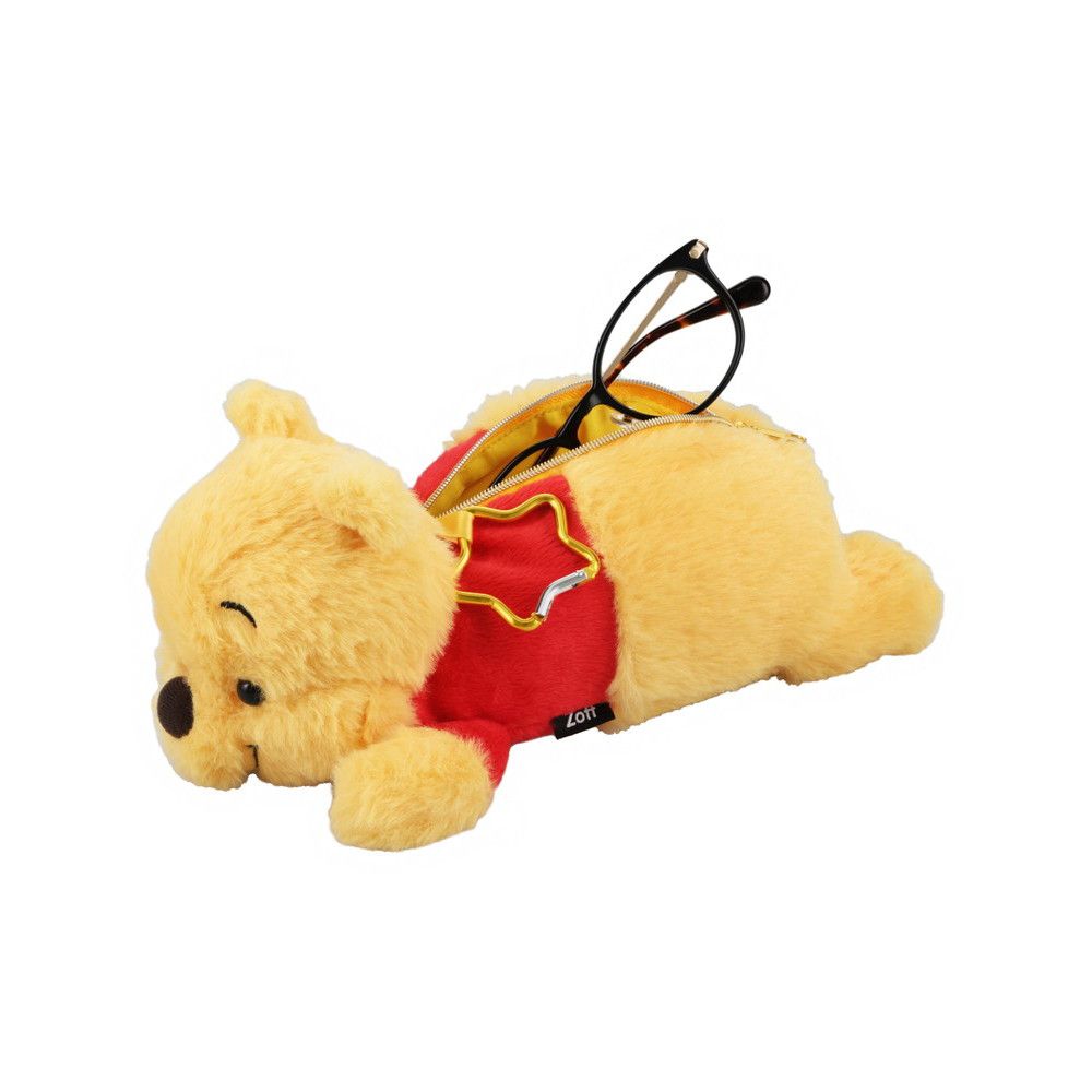 Zoff くまのプーさん ふわふわ ぬいぐるみ ケース ポーチ｜メガネケース サングラスケース｜ 雑貨 ギフト Z0261005_5201