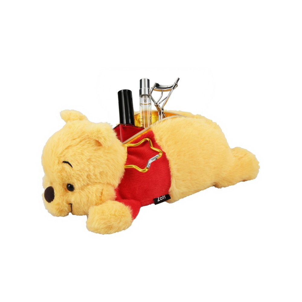 Zoff くまのプーさん ふわふわ ぬいぐるみ ケース ポーチ｜メガネケース サングラスケース｜ 雑貨 ギフト Z0261005_5201