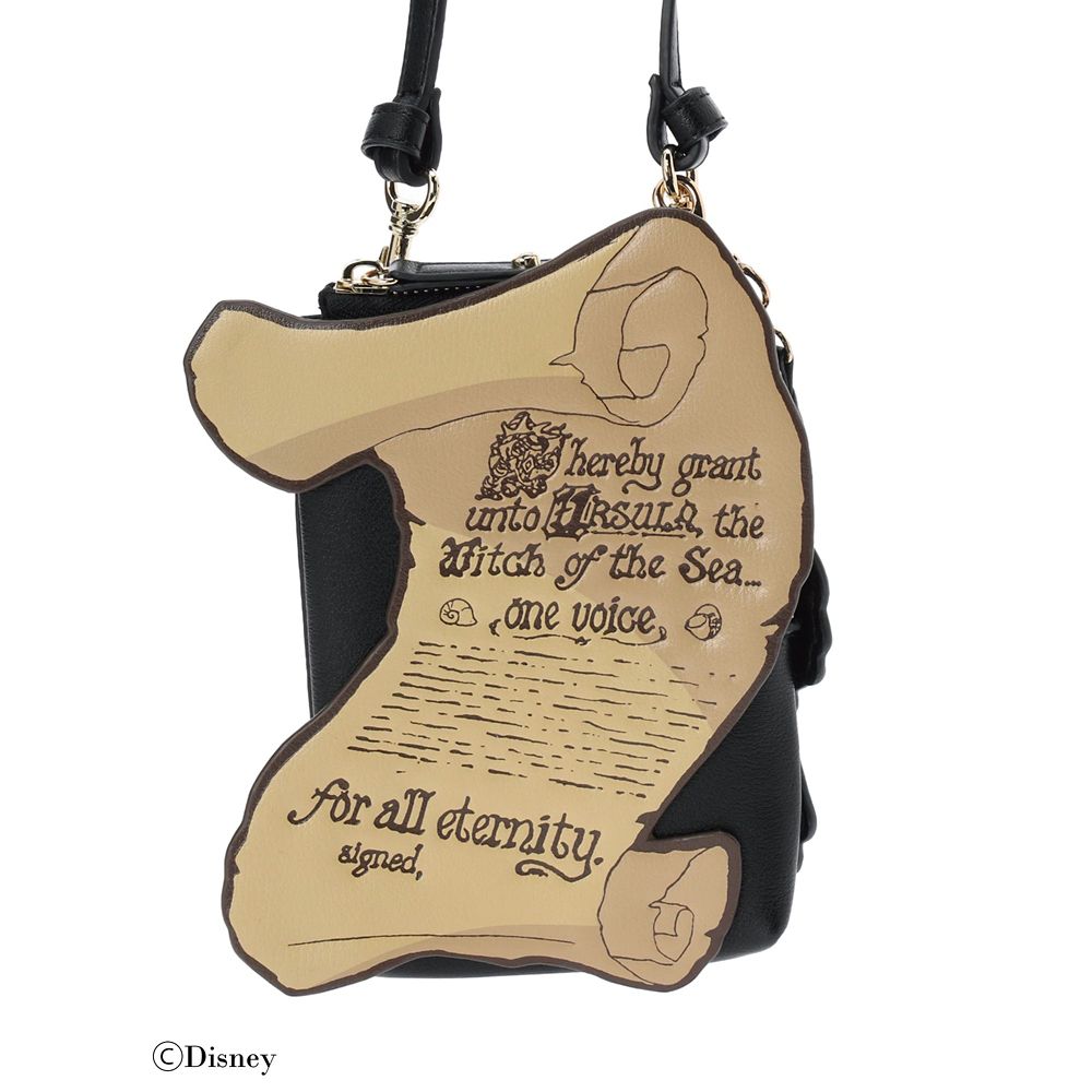 公式 ショップディズニー アースラ 契約書モチーフスマホポシェット