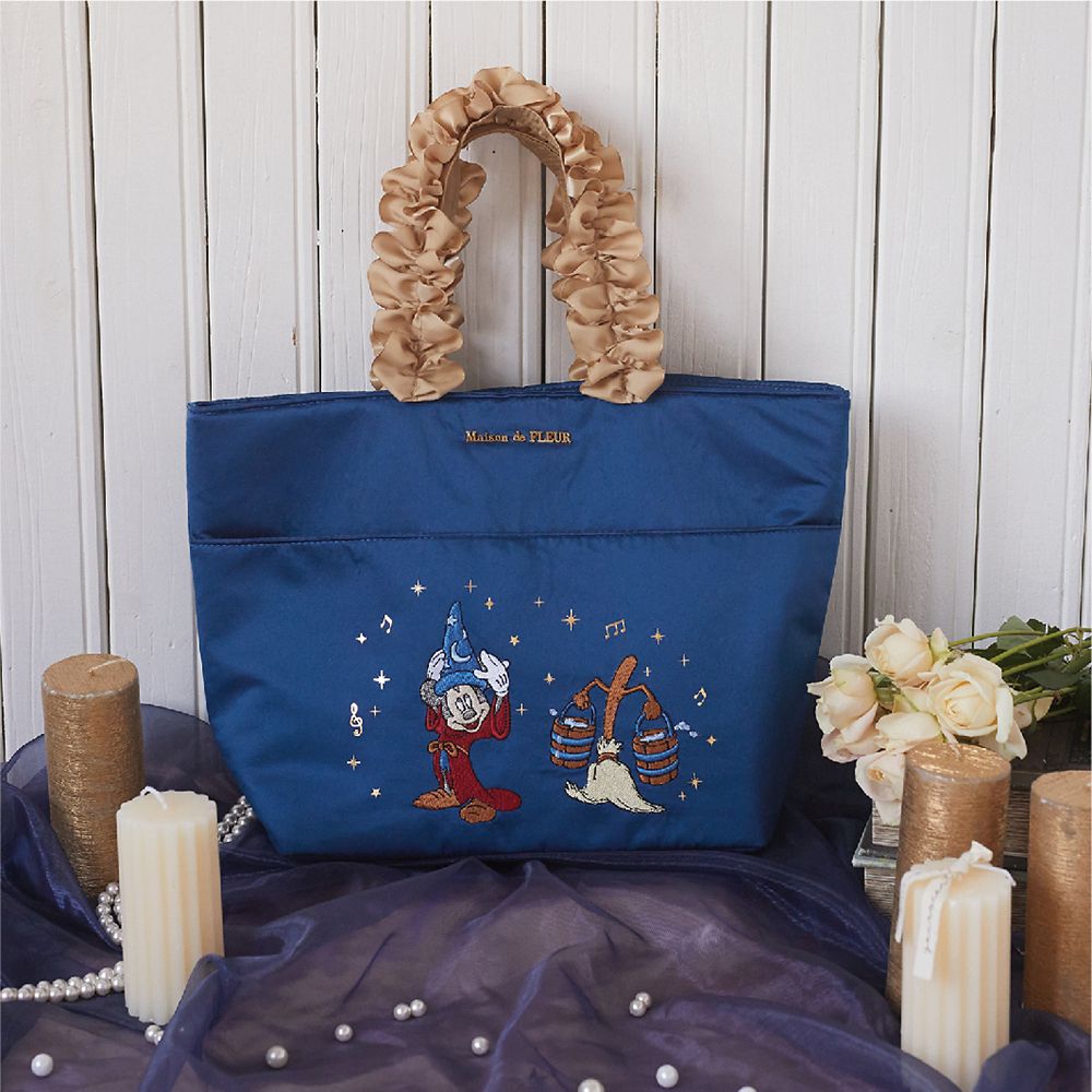 ディズニー・アニメーション・イマーシブ・エクスペリエンス／メゾン ド フルール／FANTASIA／Mickey／サテンフリルトートプチバッグ