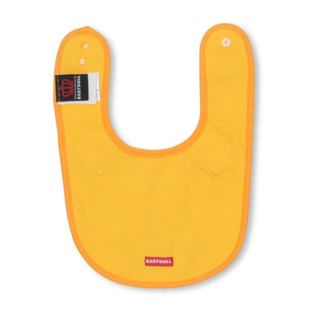 【ベビードール】プー 飛び出しスタイ 4605 / 赤ちゃん 出産祝い 贈り物 プレゼント ベビー用品 立体モチーフ スナップボタン付（2段階調節可） リバーシブル仕様 ポリウレタンコーティング加工