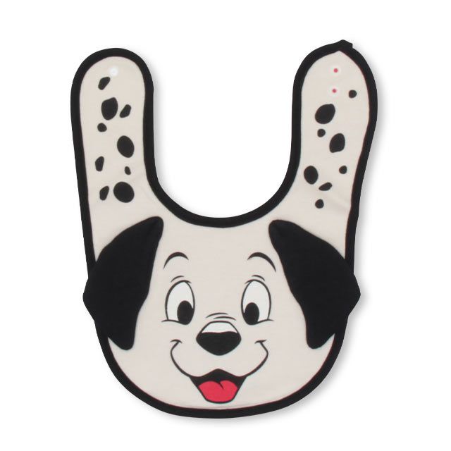 【ベビードール】１０１匹わんちゃん 飛び出しスタイ 4605 / 赤ちゃん 出産祝い 贈り物 プレゼント ベビー用品 立体モチーフ スナップボタン付（2段階調節可） リバーシブル仕様 ポリウレタンコーティング加工