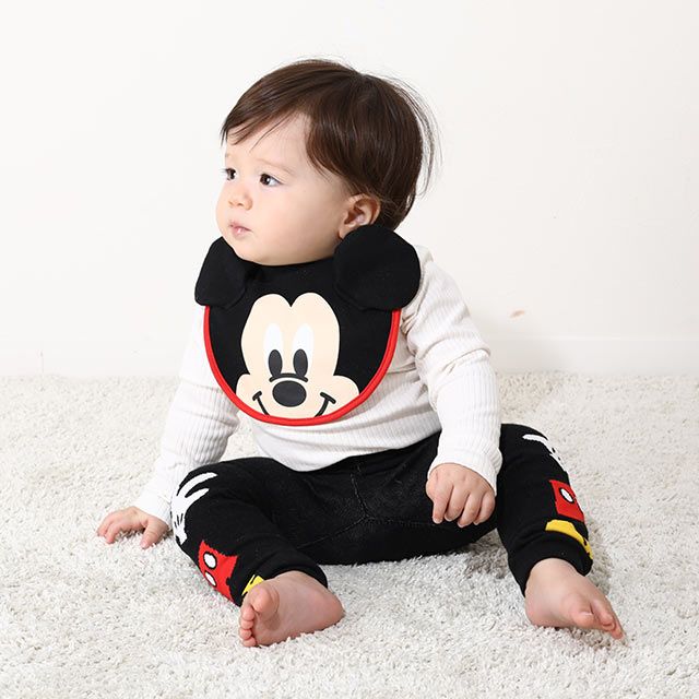 【ベビードール】チップ 飛び出しスタイ 5347 / 赤ちゃん 出産祝い 贈り物 プレゼント ベビー用品 立体モチーフ スナップボタン付（2段階調節可） リバーシブル仕様 ポリウレタンコーティング 防水加工